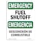 Signmission Safety Sign, OSHA EMERGENCY, 5" Height, Fuel Shutoff Bilingual, Landscape OS-EM-D-57-L-10329 - alternate 1